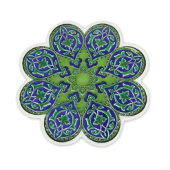 Sélectionné par Fleux Dessous de Plat Fleur en Céramique - Bleu et Vert > Fabriqué En Europe|Plats & Plateaux