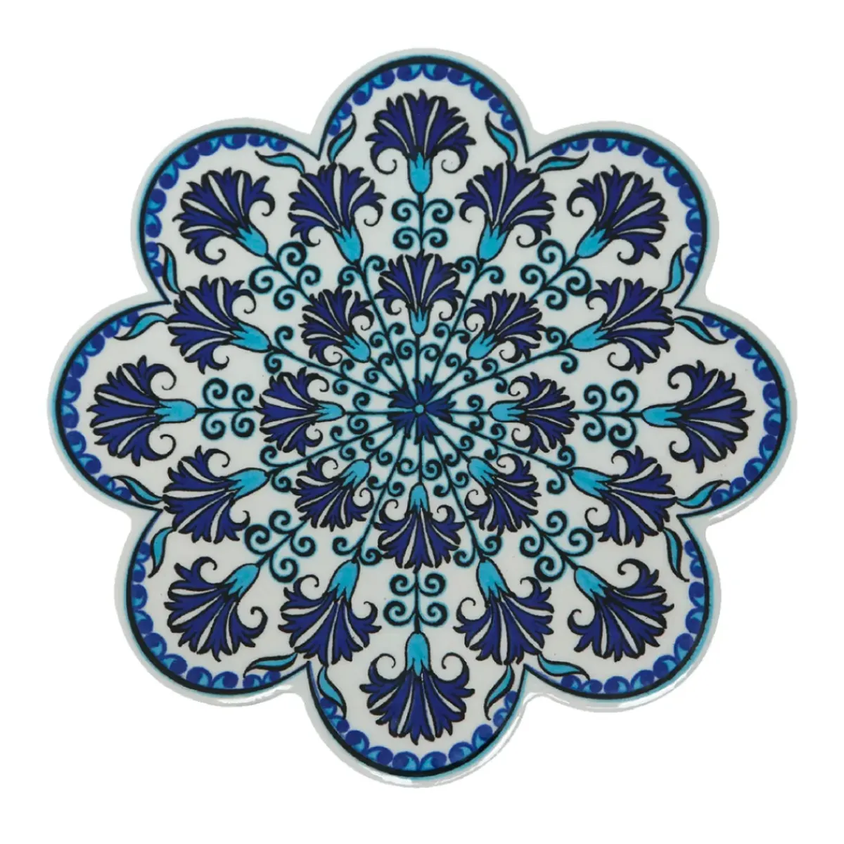 Sélectionné par Fleux Dessous de Plat Fleur en céramique - Bleu > Plats & Plateaux