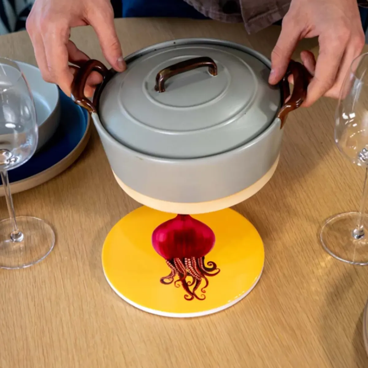 Sélectionné par Fleux Dessous de plat - Poulpe > Plats & Plateaux