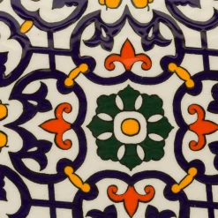 Sélectionné par Fleux Dessous De Plat Rond en Céramique - Orange et Bleu > Plats & Plateaux