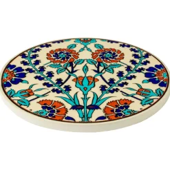 Sélectionné par Fleux Dessous de Plat Rond en Céramique - Bleuet > Plats & Plateaux