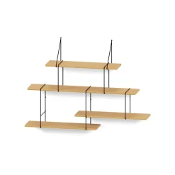 Studio Hausen Etagère Link set 2 Système - Chêne/Noir > Rangements|Etagères