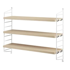 String Furniture Etagère String Pocket - Frêne u0026 Blanc > Rangements|Etagères
