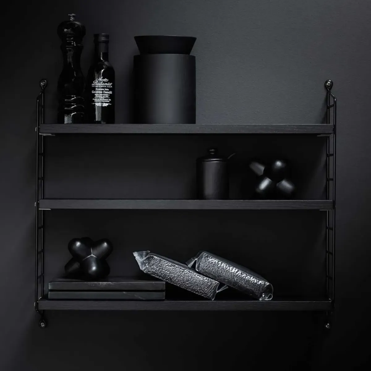 String Furniture Etagère String Pocket - Noir > Rangements|Etagères