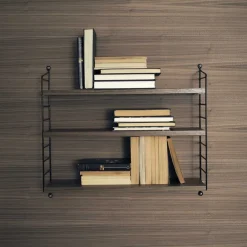 String Furniture Etagère String Pocket - Noyer u0026 Noir > Rangements|Etagères