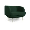 ENOstudio Fauteuil Cornice Velours - Vert Canard u0026 Laiton > Fauteuils & Repose-pieds