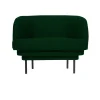 ENOstudio Fauteuil Cornice Velours - Vert canard u0026 métal noir > Fauteuils & Repose-pieds