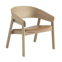 Muuto Fauteuil Cover Cuir Chêne - Cognac > Fauteuils & Repose-pieds