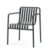 Hay Fauteuil Dining Palissade en acier poudré - Anthracite > Chaises