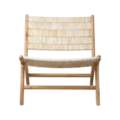 HK Living Fauteuil Lounge Teak > Fauteuils & Repose-pieds