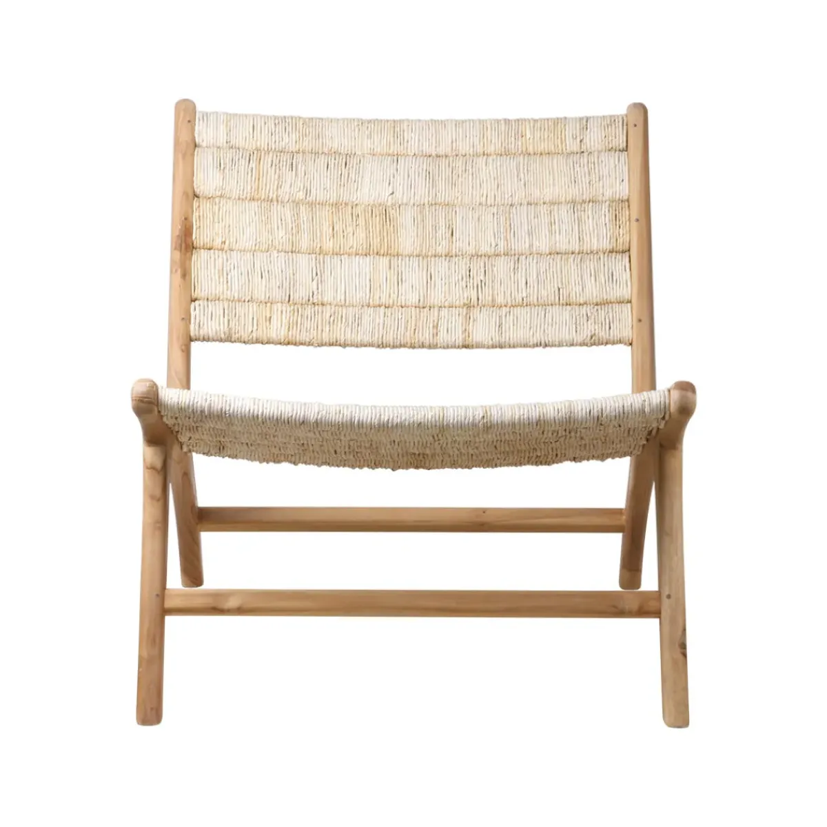 HK Living Fauteuil Lounge Teak > Fauteuils & Repose-pieds
