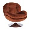 Sélectionné par Fleux Fauteuil Memento en velours - 81 x 86 x 83 cm - Fox > Fauteuils & Repose-pieds