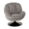 Athezza Fauteuil Memento - 81 x 86 x 83 cm - Chiné Gris Souris > Fauteuils & Repose-pieds