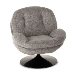 Athezza Fauteuil Memento - 81 x 86 x 83 cm - Chiné Gris Souris > Fauteuils & Repose-pieds