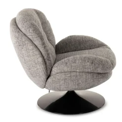 Athezza Fauteuil Memento - 81 x 86 x 83 cm - Chiné Gris Souris > Fauteuils & Repose-pieds