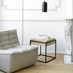 Ethnicraft Fauteuil N701 - Beige > Fauteuils & Repose-pieds