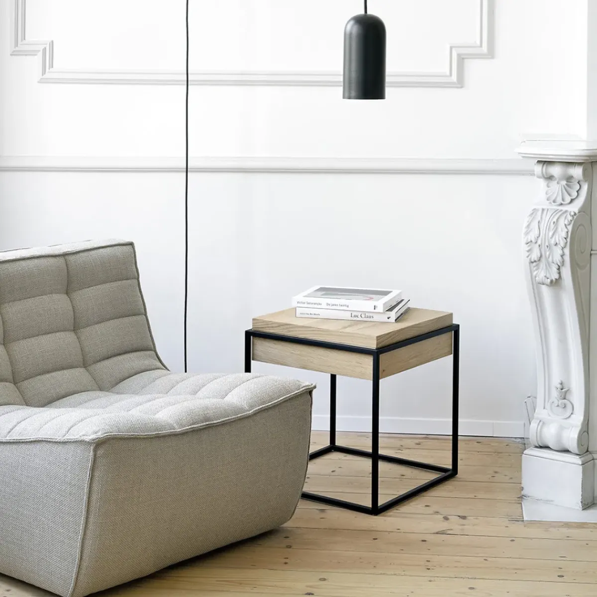 Ethnicraft Fauteuil N701 - Beige > Fauteuils & Repose-pieds