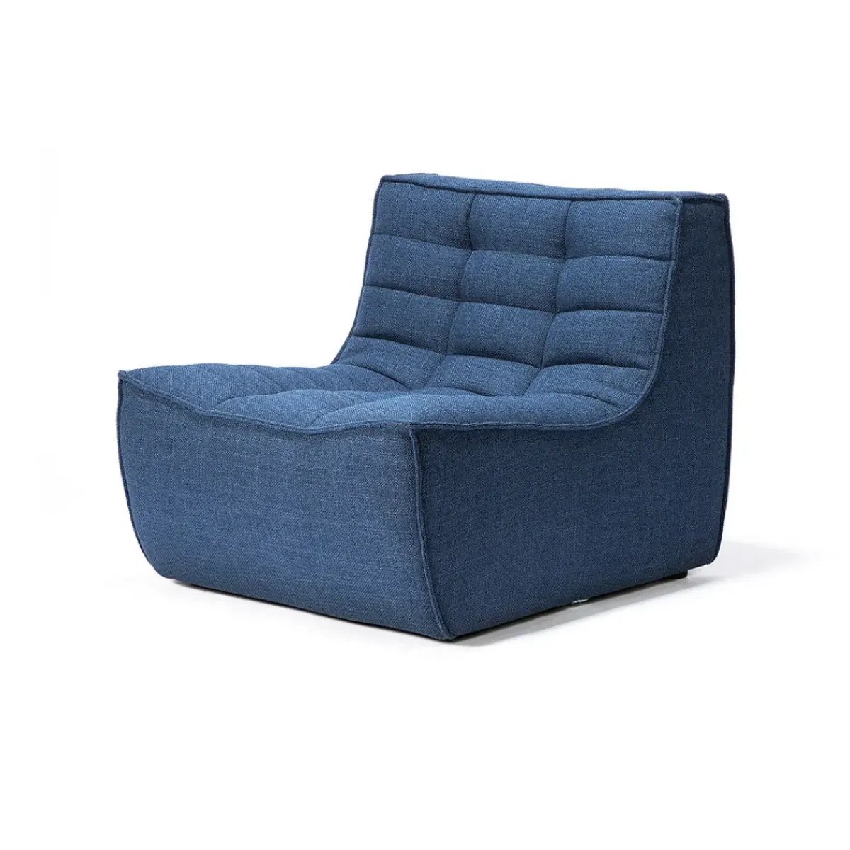 Ethnicraft Fauteuil N701 - Bleu > Fauteuils & Repose-pieds