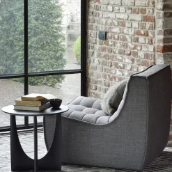 Ethnicraft Fauteuil N701 - Gris foncé > Fauteuils & Repose-pieds