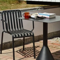 Hay Fauteuil Palissade en acier poudré - Anthracite > Fauteuils & Repose-pieds