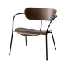 And Tradition Fauteuil Pavilion AV5 Noyer / Pieds noirs > Fauteuils & Repose-pieds