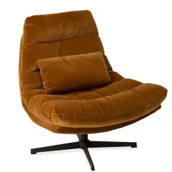 Athezza Fauteuil Wilmington - 84 x 93 x H88 cm - Camel > Fauteuils & Repose-pieds