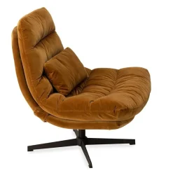Athezza Fauteuil Wilmington - 84 x 93 x H88 cm - Camel > Fauteuils & Repose-pieds