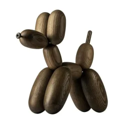 BoyHood Figurine Chien Ballon D'Og - Chêne fumé - h 30 cm > Fabriqué En Europe|Objets De Décoration