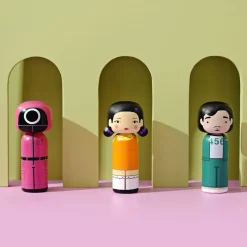 Lucie Kaas Figurine en bois Kokeshi - Joueur 456 - Squid Game > Sculptures & Figurines