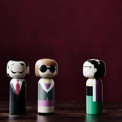 Lucie Kaas Figurine en bois Kokeshi Sketch.inc Anna - 14.5 cm > Sculptures & Figurines