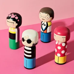 Lucie Kaas Figurine en bois Kokeshi Sketch.inc Andy - 14.5 cm > Sculptures & Figurines