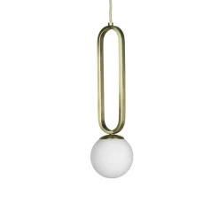 ENOstudio Globe Cime Ip44 Opale en Verre > Suspensions