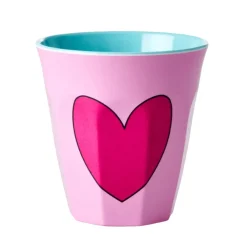 Rice Gobelet Coeur en mélamine - Rose > Tasses & Mugs