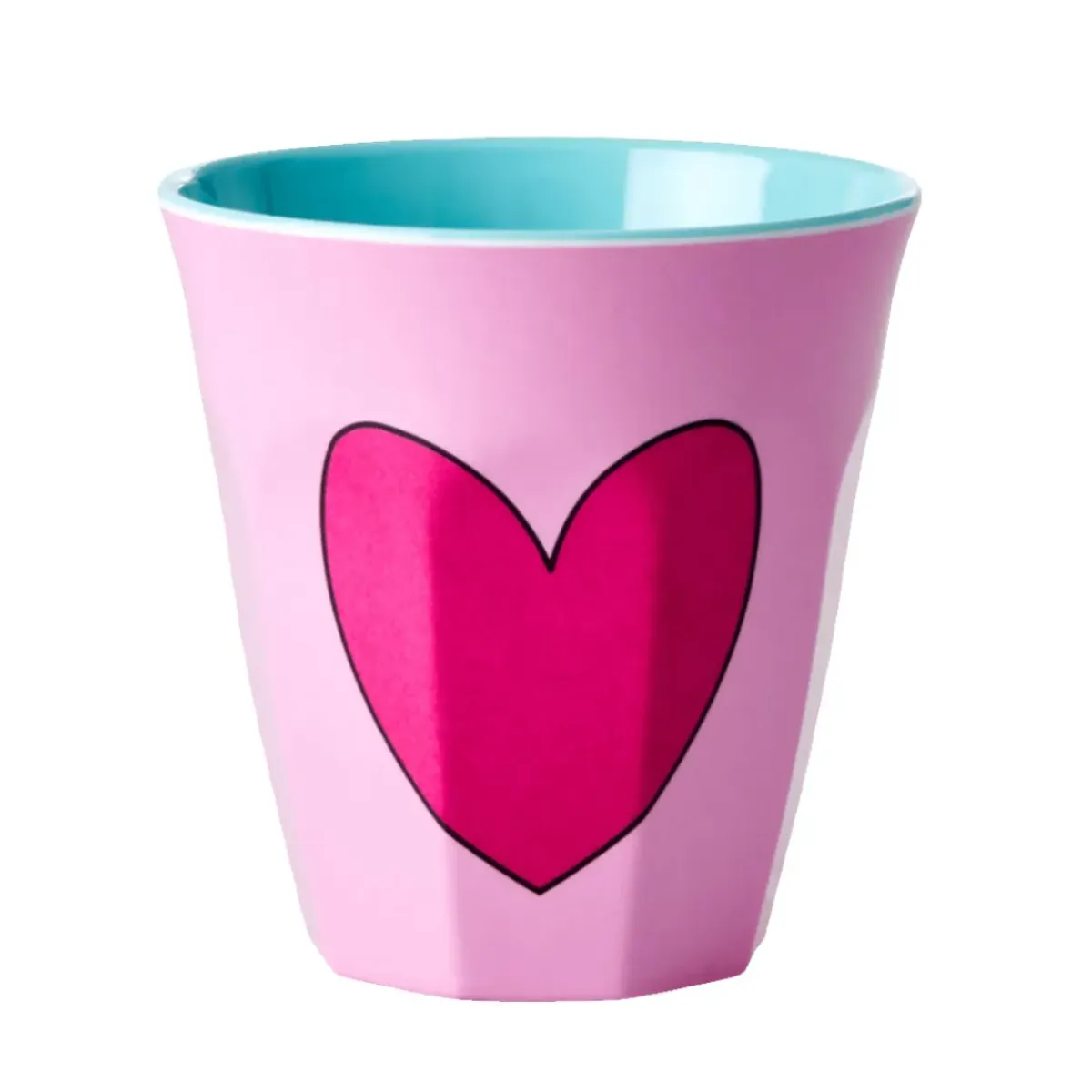 Rice Gobelet Coeur en mélamine - Rose > Tasses & Mugs