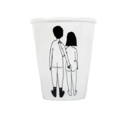 Helen B Gobelet couple nu de dos en porcelaine > Fabriqué En Europe|Fabrication Artisanale