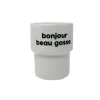 Félicie Aussi Gobelet en porcelaine - Bonjour Beau Gosse > Fabriqué En France|Vaisselle & Accessoires De Table