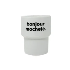 Félicie Aussi Gobelet en porcelaine - Bonjour Mocheté > Fabriqué En France|Vaisselle & Accessoires De Table