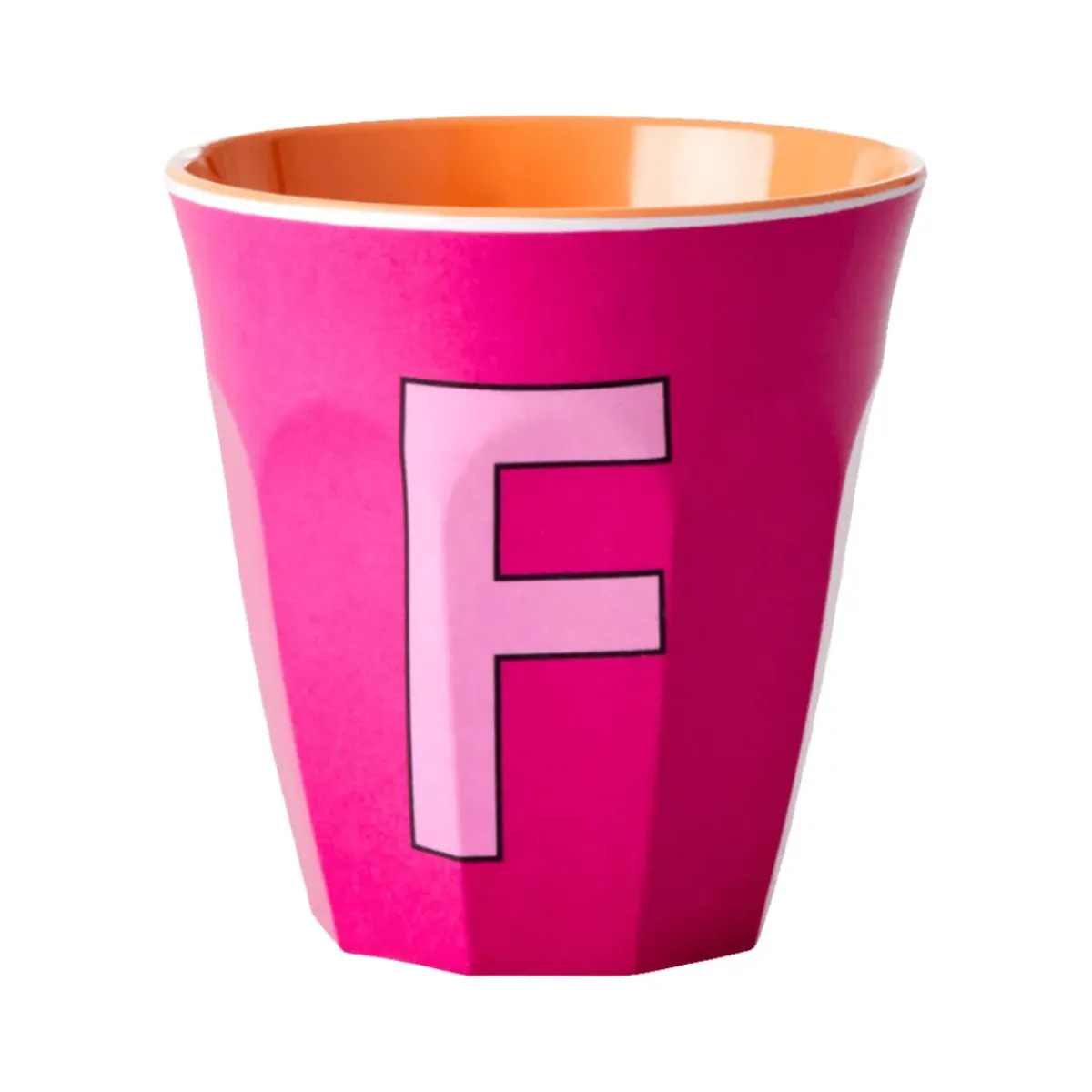Rice Gobelet Lettre F en mélamine - Fuschia > Tasses & Mugs