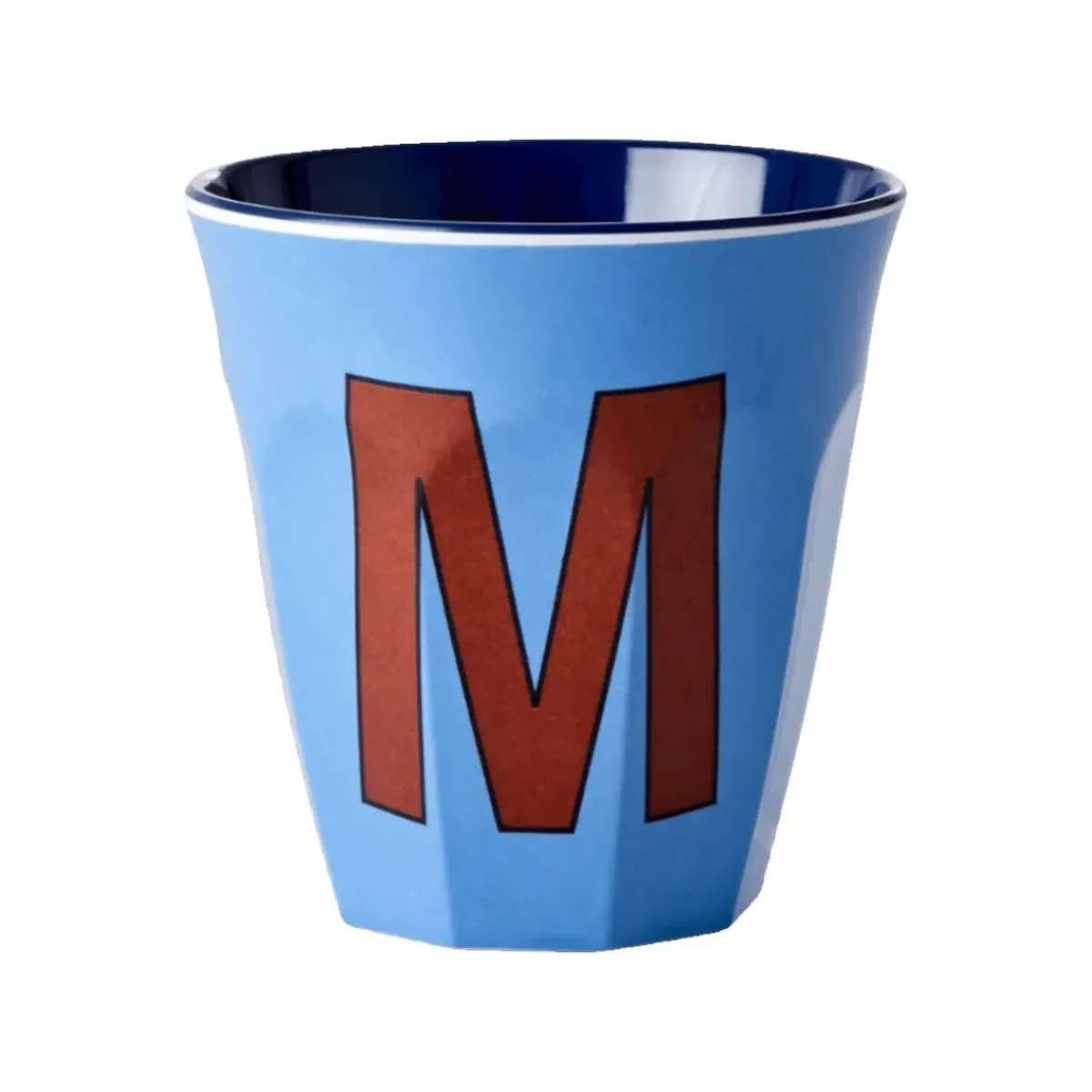 Rice Gobelet Lettre M en mélamine - Bleu > Tasses & Mugs