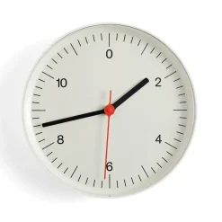 Hay Horloge murale by Jasper Morrison - Blanc > Horloges