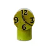 HK Living Horloge Rétro en céramique - h 17,5 cm - Olive > Horloges