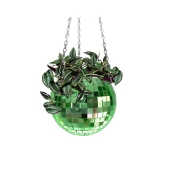 Sélectionné par Fleux Jardinière suspendue Disco Ball - Vert > Pots & Jardinières
