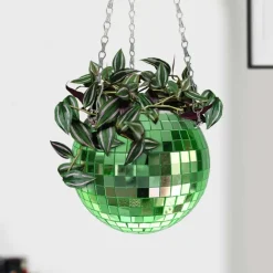 Sélectionné par Fleux Jardinière suspendue Disco Ball - Vert > Pots & Jardinières