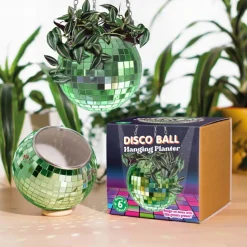 Sélectionné par Fleux Jardinière suspendue Disco Ball - Vert > Pots & Jardinières