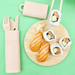 Sélectionné par Fleux Kit de cous réutilisables et nomades en matière biosourcée > Assiettes & Couverts