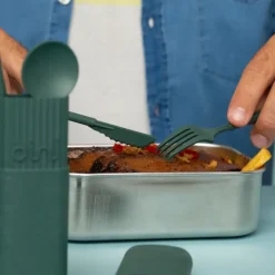 Sélectionné par Fleux Kit de cous réutilisables et nomades en matière biosourcée > Assiettes & Couverts