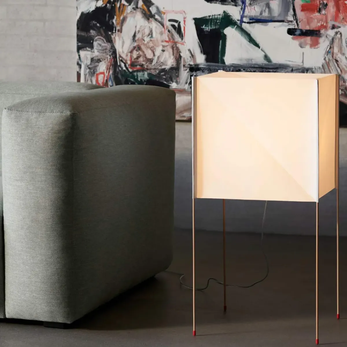 Hay Lampadaire Paper Cube - 36 x 36 x h 74 cm > Lampadaires