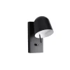 ENOstudio Lampe De Lit Ho Ip20 Acier Peint - 23 cm x 13 cm x 21 cm - Noir > Appliques Murales