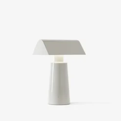 And Tradition Lampe de table Caret MF1 H 22cm - Gris soie > Lampes De Table