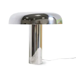 HK Living Lampe de table Mushroom - ø 39 x h 38 cm - Chrome > Lampes De Table